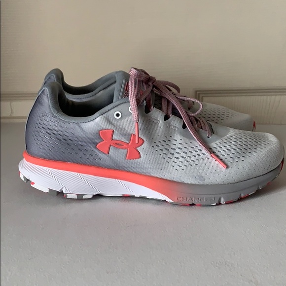 peach under armour shoes